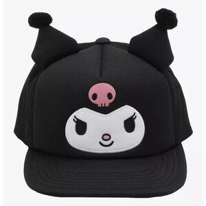 Kuromi 3D Ears Foam Snapback Hat (Adjustable - All Sizes) - NEW